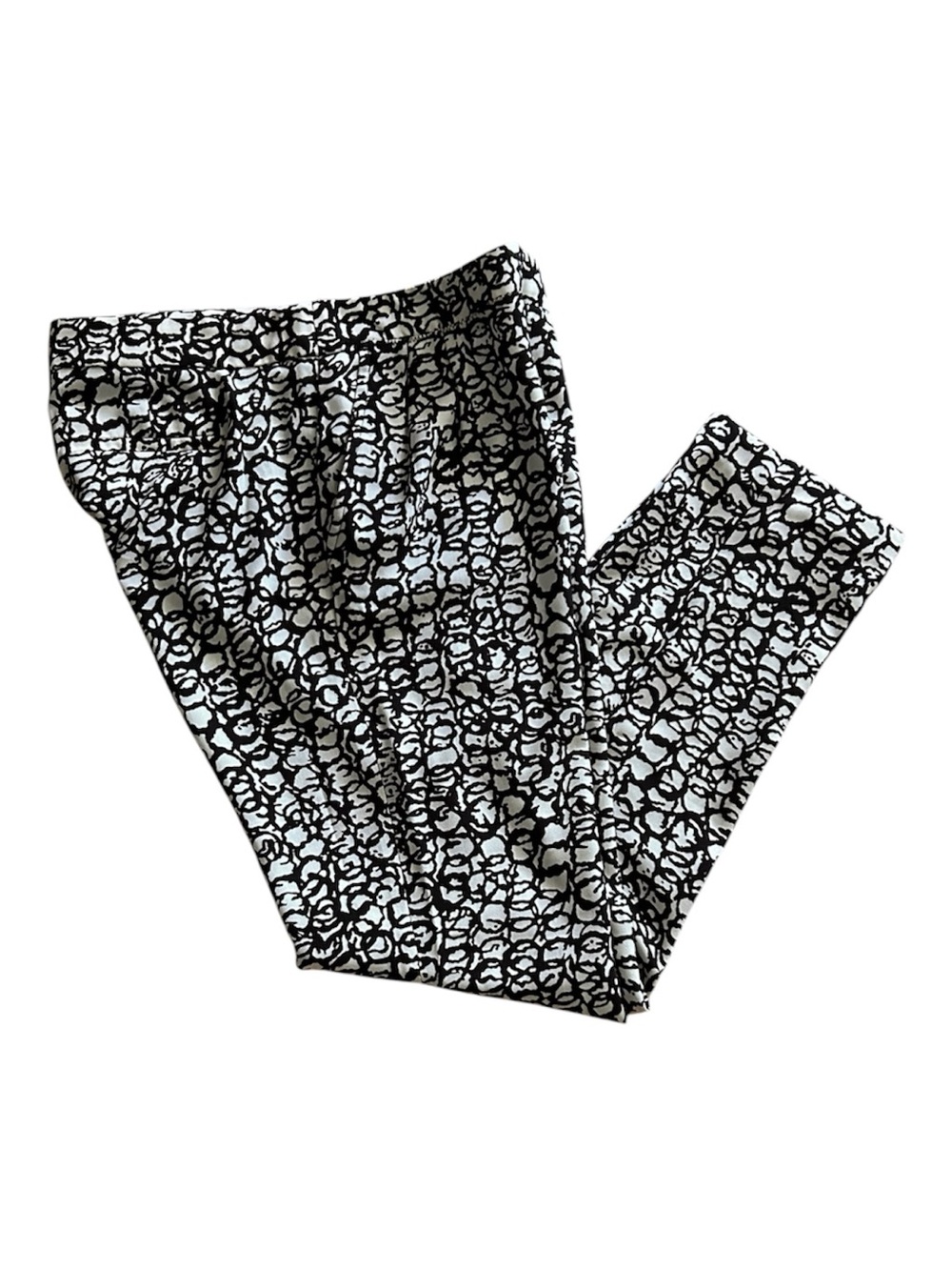 BCBG Black and White Patterned Pants